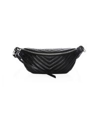 Rebecca Minkoff Leather Edie Sling Bag in Black - Lyst