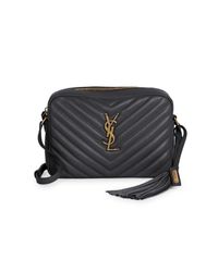 ysl lou matelassé leather camera bag