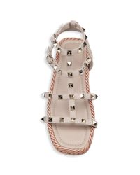 rockstud torchon espadrille platform sandal