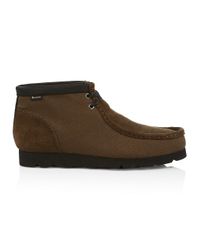 Clarks Green Suede Wallabee Boots for men