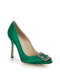 hangisi 105 embellished satin pumps