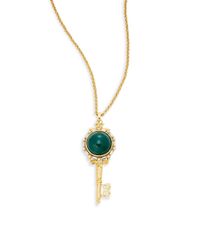 Kenneth Jay Lane | Long Multicolored Agate Necklace | Lyst