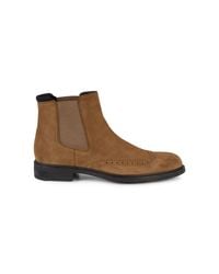 BOSS by HUGO BOSS Firstclass Cheb Leather Chelsea Boots in Brown for Men -  Lyst