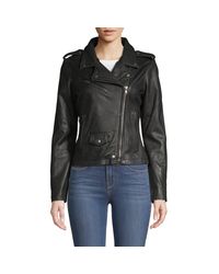 frye leather jacket womens