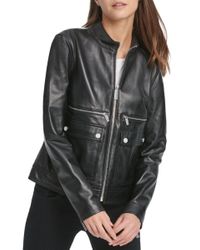 dkny jacket leather