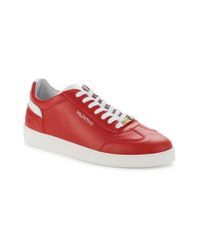 valentino ronald leather sneakers