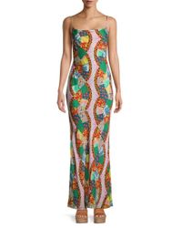 ella patchwork prom dress