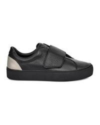 ugg neri leather sneakers