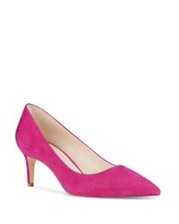Nine West Smith Suede Pumps in Pink - Lyst