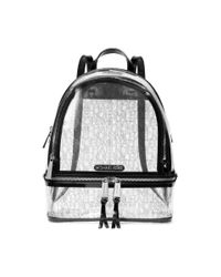 clear michael kors backpack