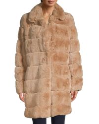 bcbg faux fur jacket