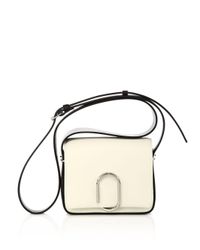 3.1 Phillip Lim White Alix Mini Two-Toned Leather Cross-Body Bag