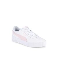puma carina leather trainers
