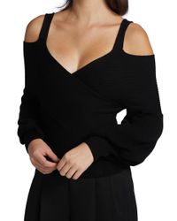 low shoulder sweater
