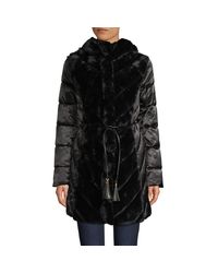 karl lagerfeld faux fur down coat
