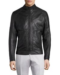 strellson leather jacket price