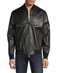 brioni leather jacket