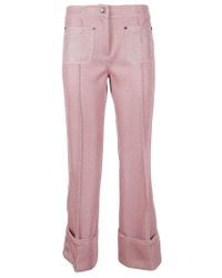 Marco De Vincenzo - Pink Pantalone Felpa Lurex - Lyst