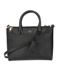 Tory Burch - Black Robinson Small Double Zip Shoulder Bag - Lyst