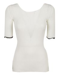 Proenza Schouler White Knit Top