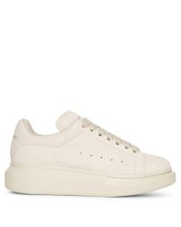 Alexander McQueen Cream Suede Classic Sneakers in Beige (Natural) - Lyst