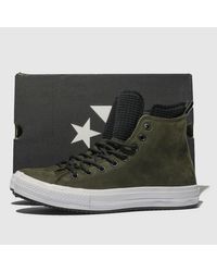 converse black all star utility draft boot hi trainers