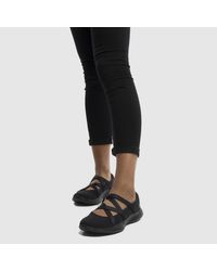 skechers black you serene slip trainers