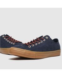 navy all star earthy buck ox trainers