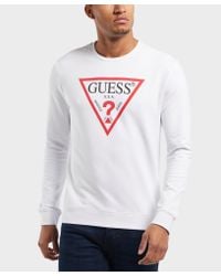 guess triangle sweatshirt
