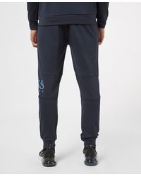 boss gel logo cuffed fleece pants