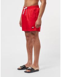 nike woven shorts red