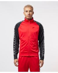 Nike Synthetic Tape Poly Track Top in Red for Men | Lyst Canada