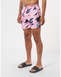 pink nike swim shorts