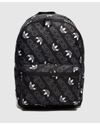 adidas Originals Synthetic All Over Print Logo Backpack in Black for Men -  Lyst