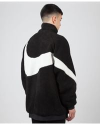 nike big swoosh fleece reversible