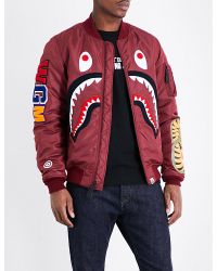 bape ma1 bomber jacket