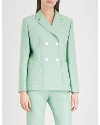 sandro green blazer