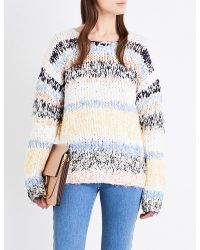 Chloé | Multicolor Striped Chunky-knit Jumper | Lyst