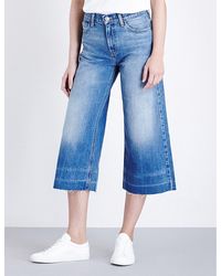 Levi's The Wide-leg Denim Culottes in Blue | Lyst