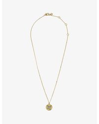 Kate Spade Metallic Sagittarius Gold-tone Brass And Cubic Zirconia Necklace