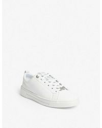 ted baker tedah branded leather trainers