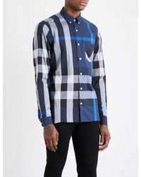 burberry large check shirt