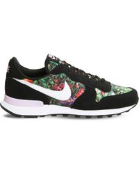 Nike Suede Internationalist Floral Trainers in Black White Pink (Black) for  Men | Lyst UK