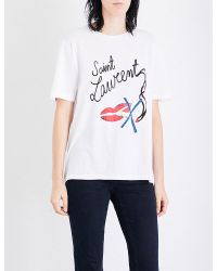 saint laurent cigarette t shirt
