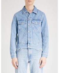sandro denim jacket mens