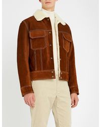 sandro mens suede jacket