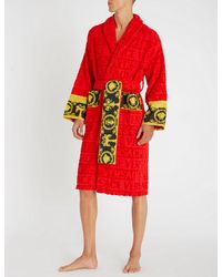 versace red dressing gown