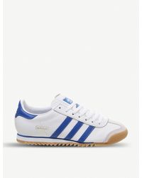 adidas Rom Leather Trainers in White 
