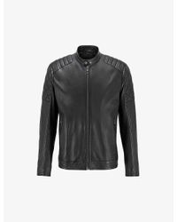 BOSS by HUGO BOSS Leather jackets for Men - Up to 43% off at Lyst.com