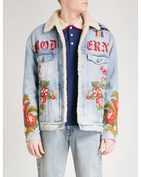gucci denim jacket mens